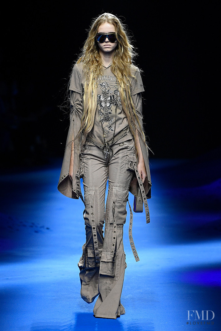 Floor Vrins featured in  the Blumarine fashion show for Spring/Summer 2023