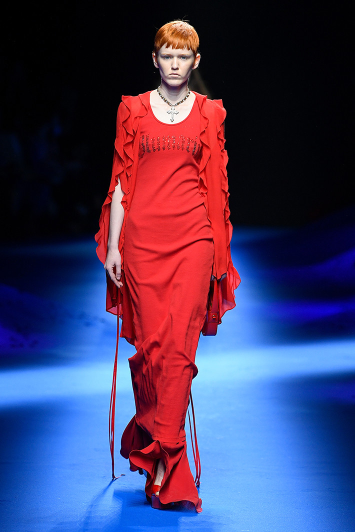 Marie Kippe featured in  the Blumarine fashion show for Spring/Summer 2023