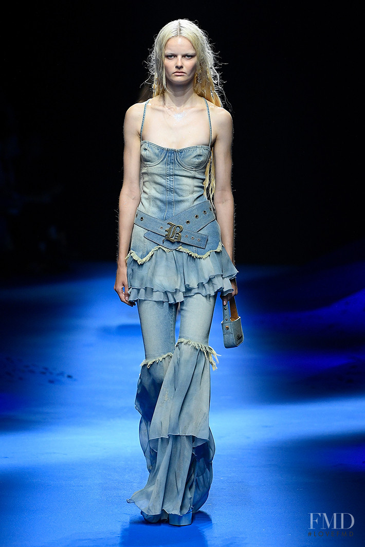 Bo Exters featured in  the Blumarine fashion show for Spring/Summer 2023