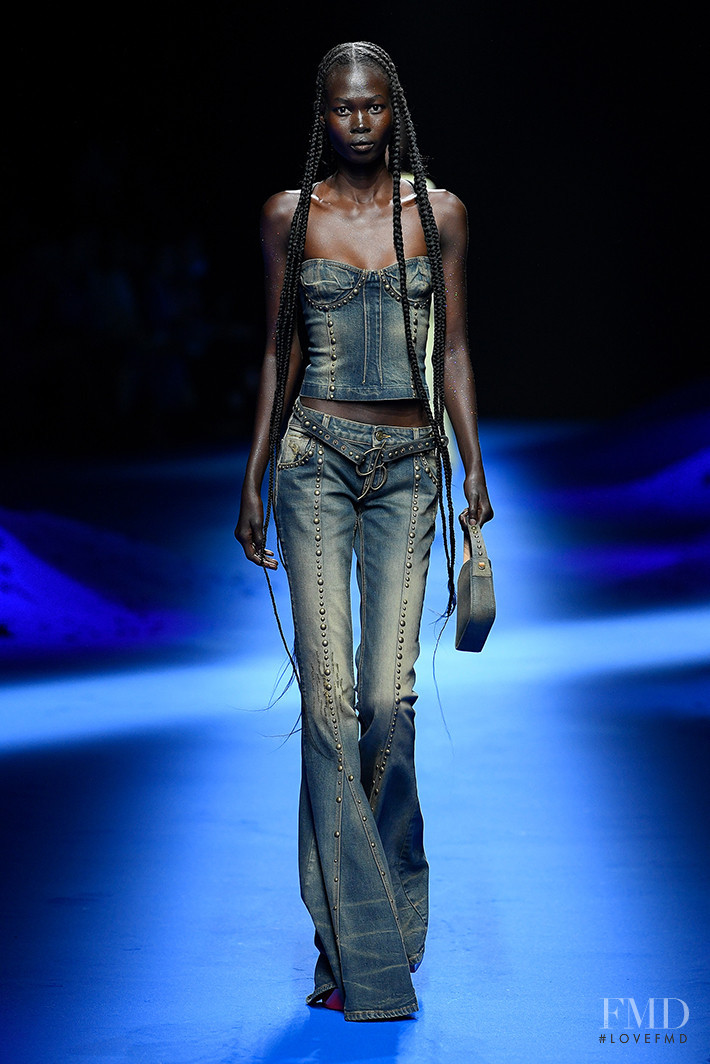 Mammina Aker featured in  the Blumarine fashion show for Spring/Summer 2023