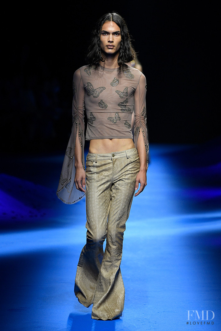 Joakim Gjemmestad featured in  the Blumarine fashion show for Spring/Summer 2023