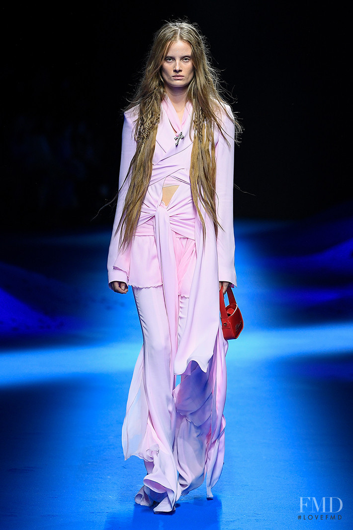 Evie Saunders featured in  the Blumarine fashion show for Spring/Summer 2023