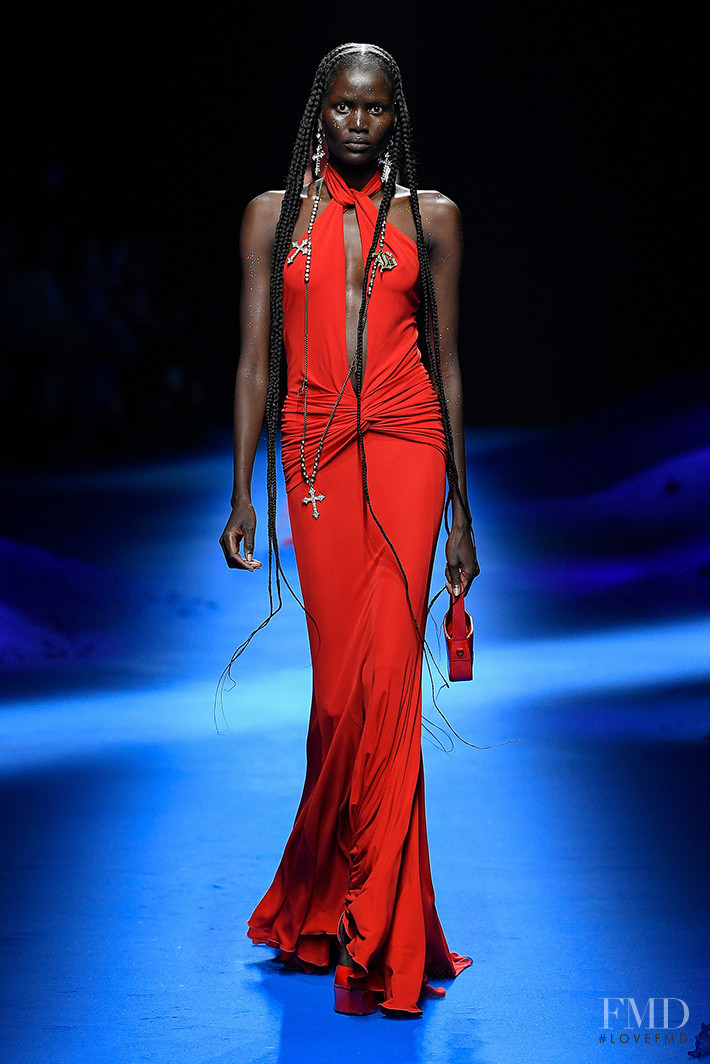 Nyaduel Bawar featured in  the Blumarine fashion show for Spring/Summer 2023