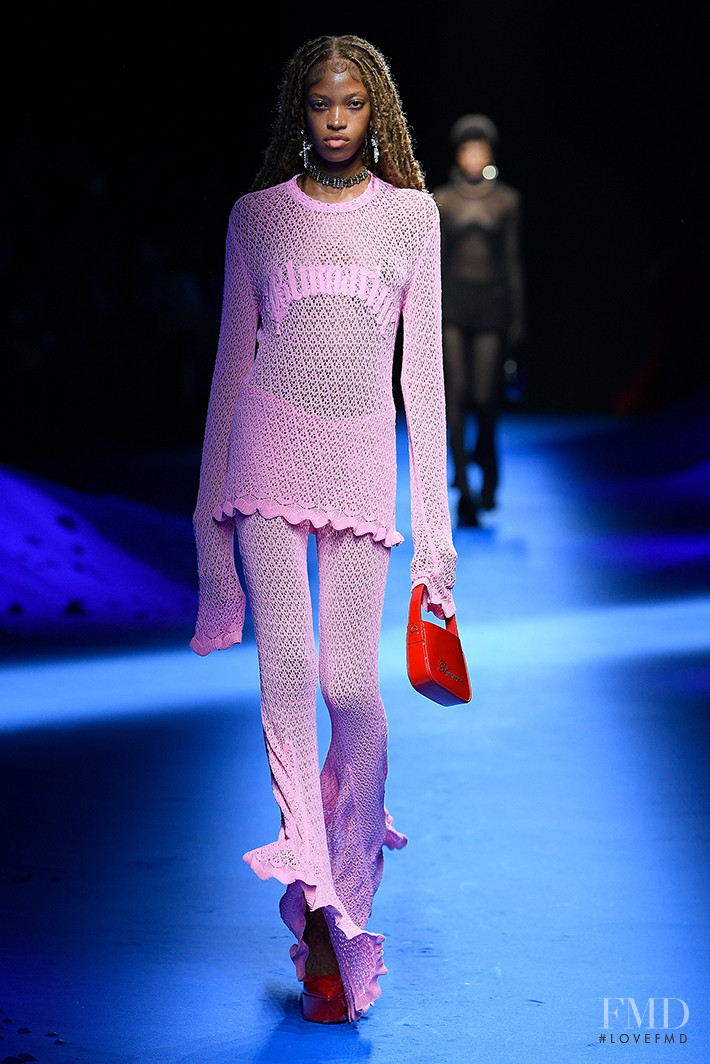 Jadore Benjamin featured in  the Blumarine fashion show for Spring/Summer 2023