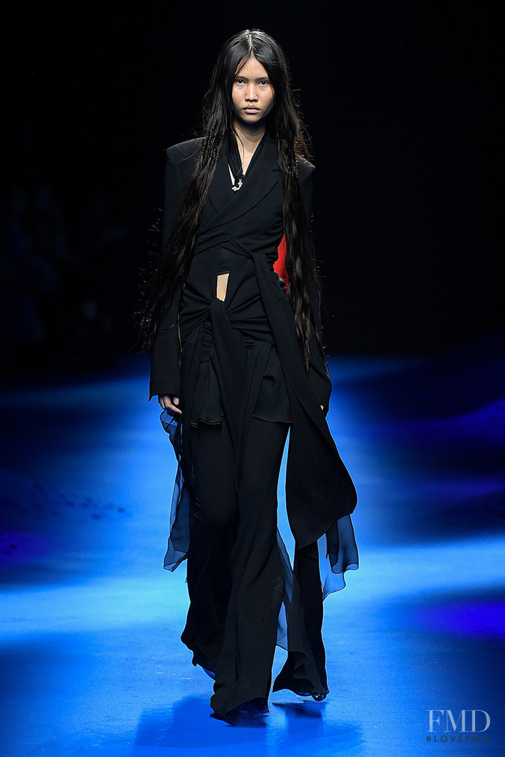 Jinrong Huang featured in  the Blumarine fashion show for Spring/Summer 2023