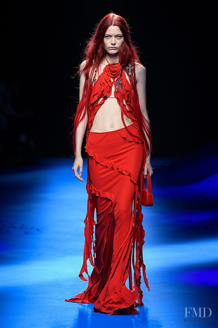 Louise Robert featured in  the Blumarine fashion show for Spring/Summer 2023