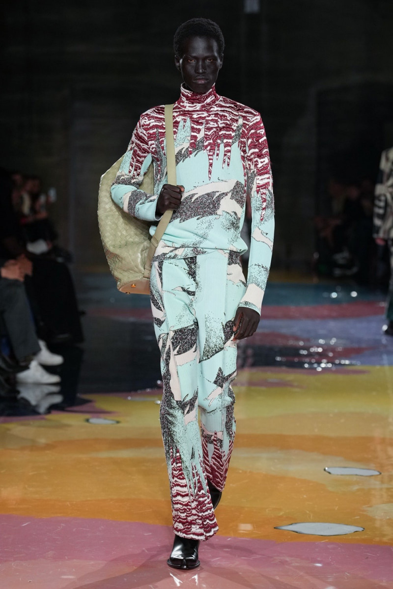 Mamuor Awak Majeng featured in  the Bottega Veneta fashion show for Spring/Summer 2023