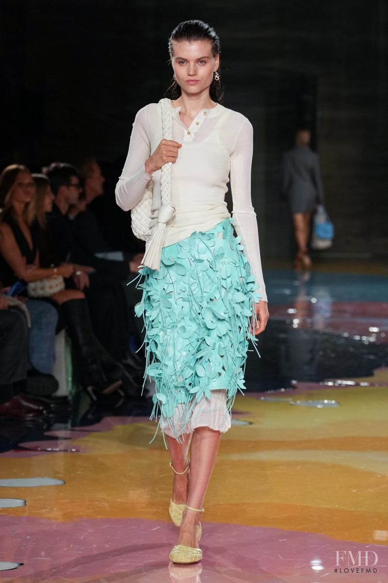 Lottie Aaron featured in  the Bottega Veneta fashion show for Spring/Summer 2023