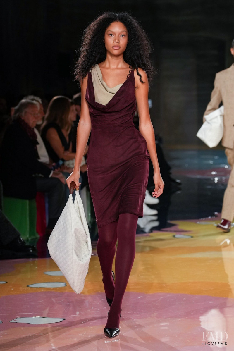 Orlanny Devers featured in  the Bottega Veneta fashion show for Spring/Summer 2023