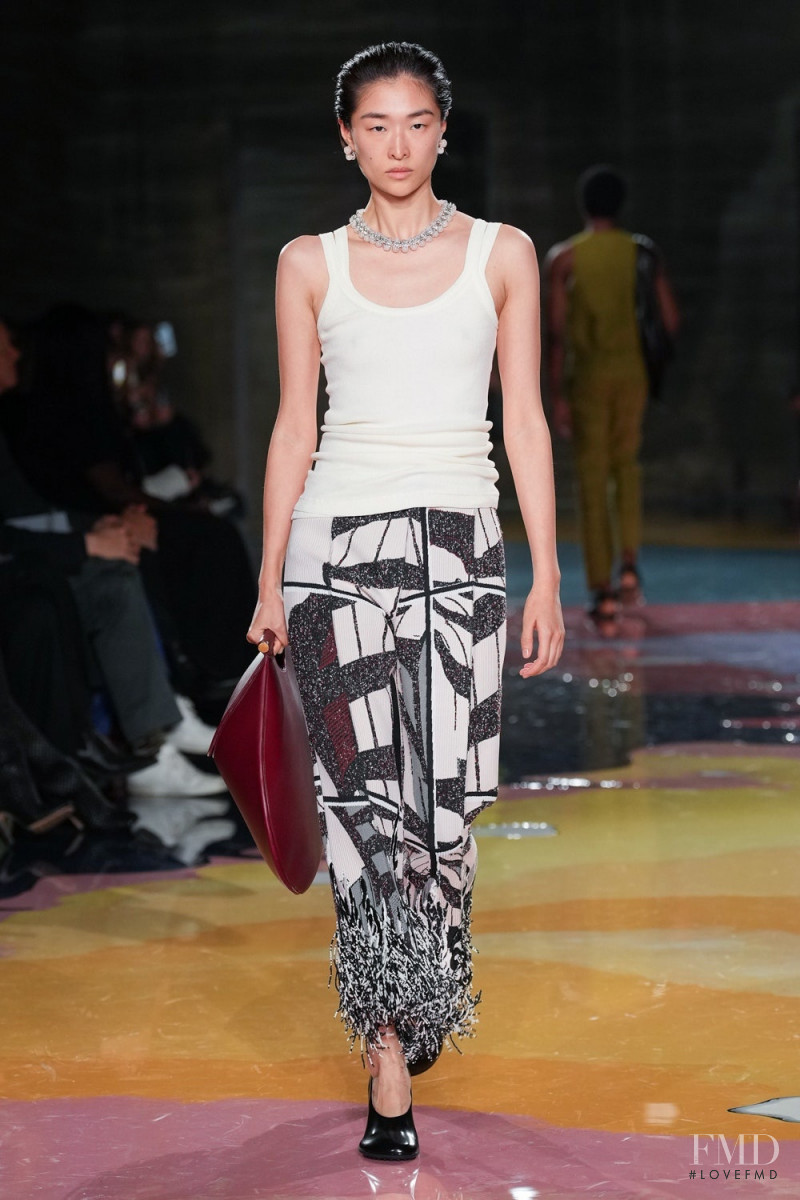 Chu Wong featured in  the Bottega Veneta fashion show for Spring/Summer 2023