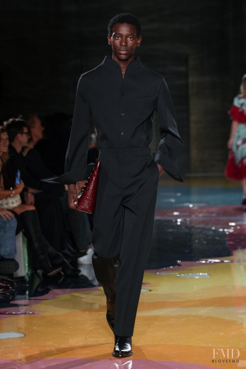 Adamu Bulus featured in  the Bottega Veneta fashion show for Spring/Summer 2023