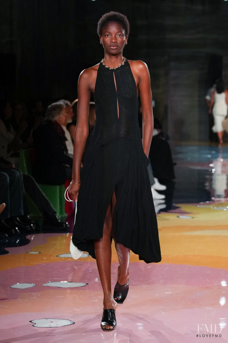 Tina Diedhiou featured in  the Bottega Veneta fashion show for Spring/Summer 2023