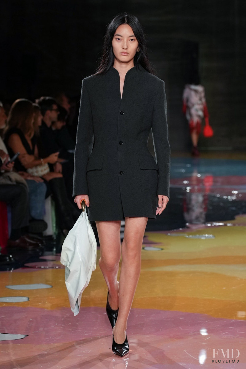 Wang Fei featured in  the Bottega Veneta fashion show for Spring/Summer 2023
