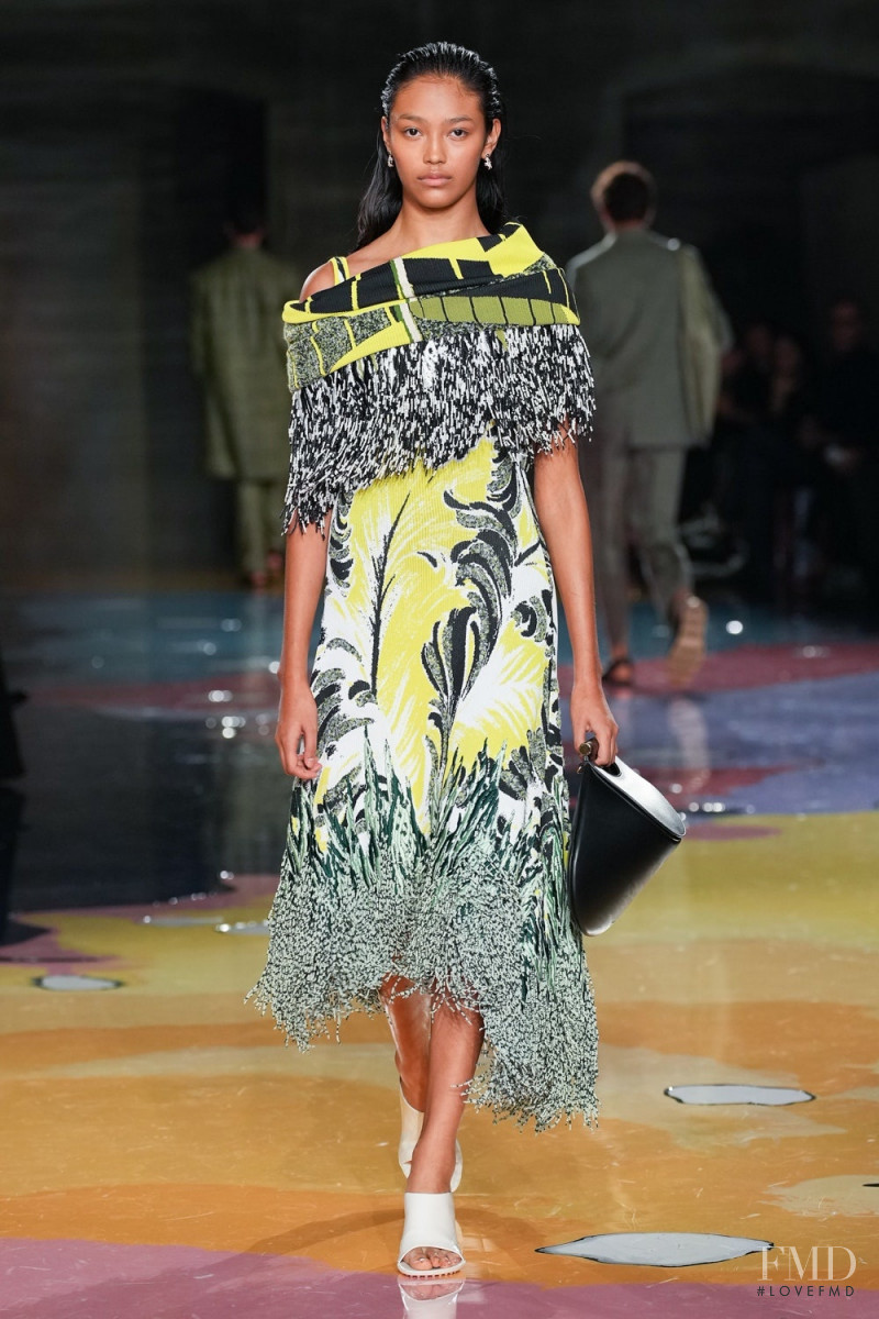 Aneken Zaldivar featured in  the Bottega Veneta fashion show for Spring/Summer 2023
