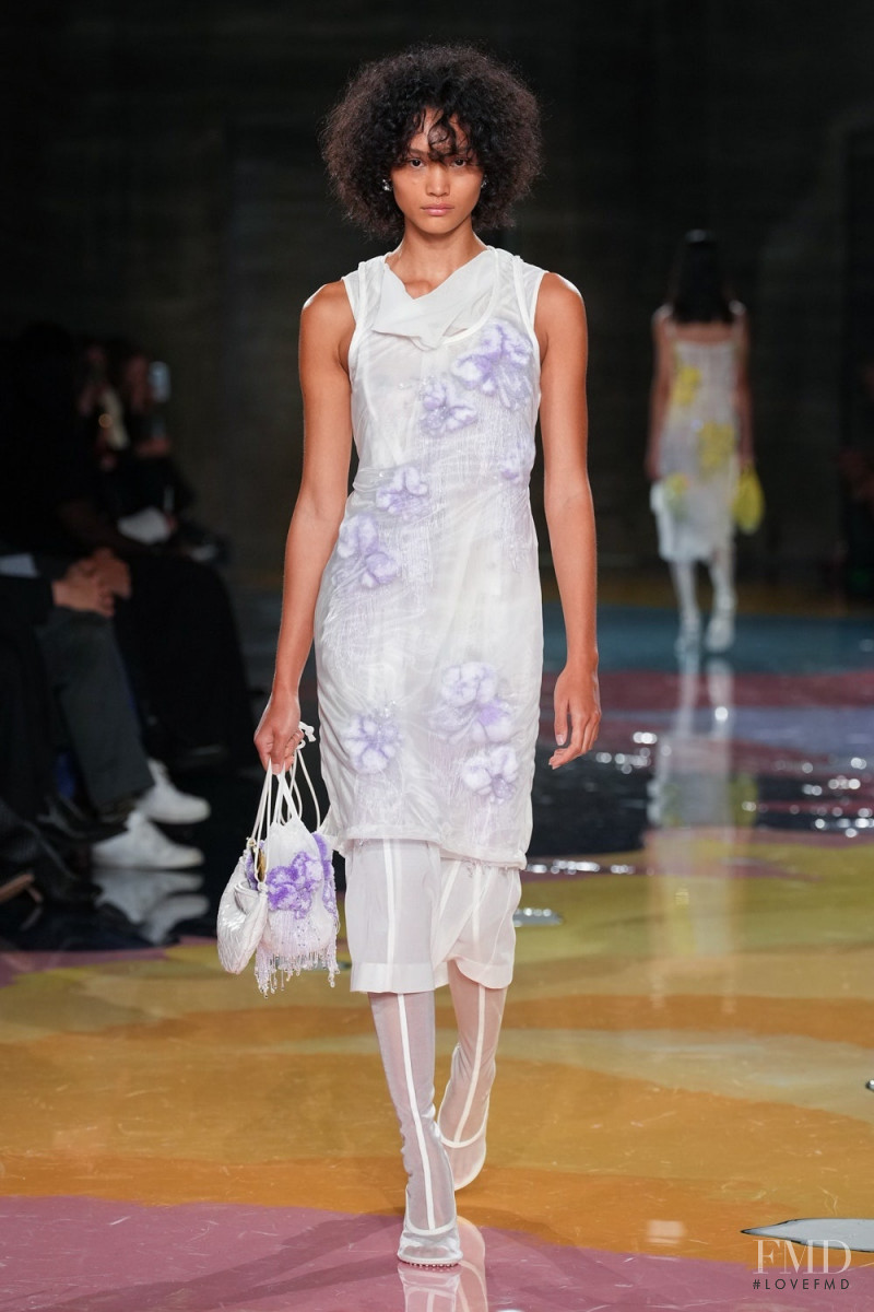Nikita Nightingale featured in  the Bottega Veneta fashion show for Spring/Summer 2023