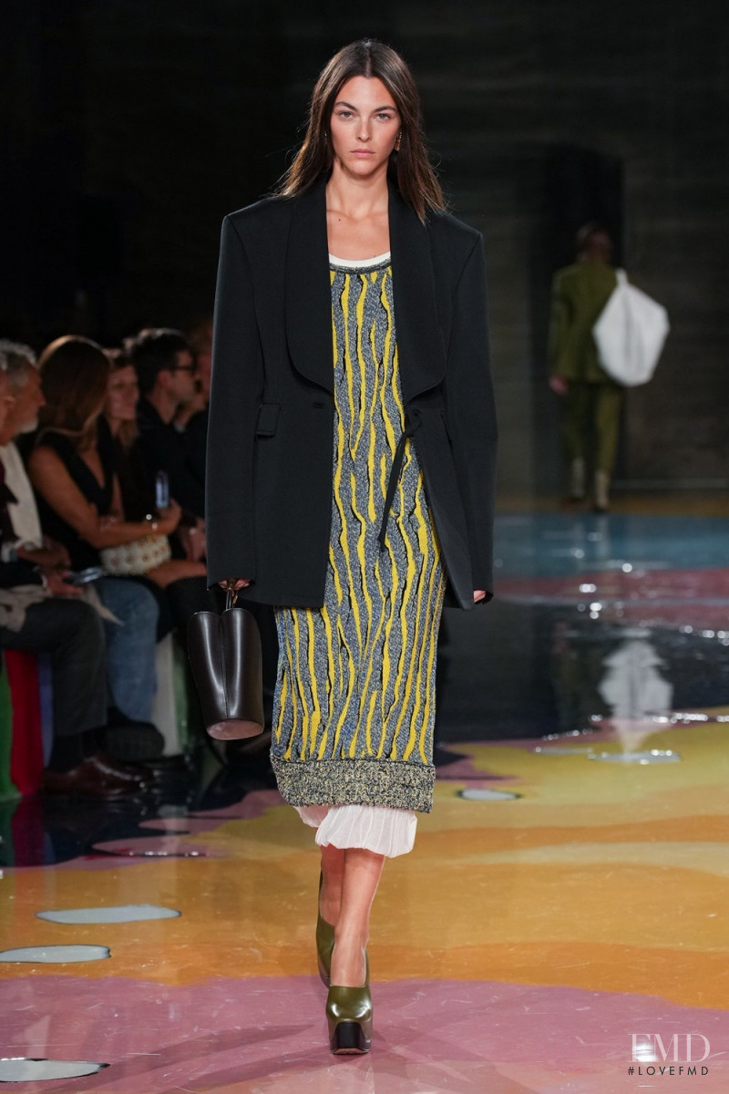 Vittoria Ceretti featured in  the Bottega Veneta fashion show for Spring/Summer 2023