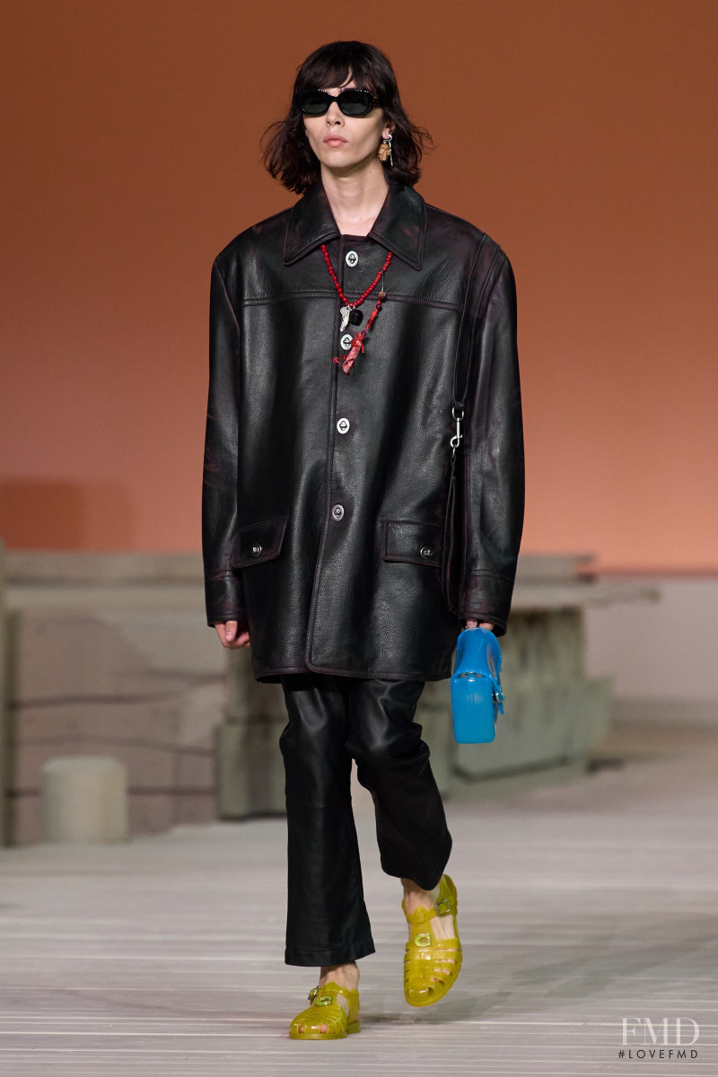 Archie Barnes featured in  the Coach fashion show for Spring/Summer 2023