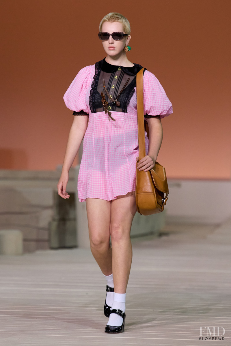 Florence Nicholls featured in  the Coach fashion show for Spring/Summer 2023