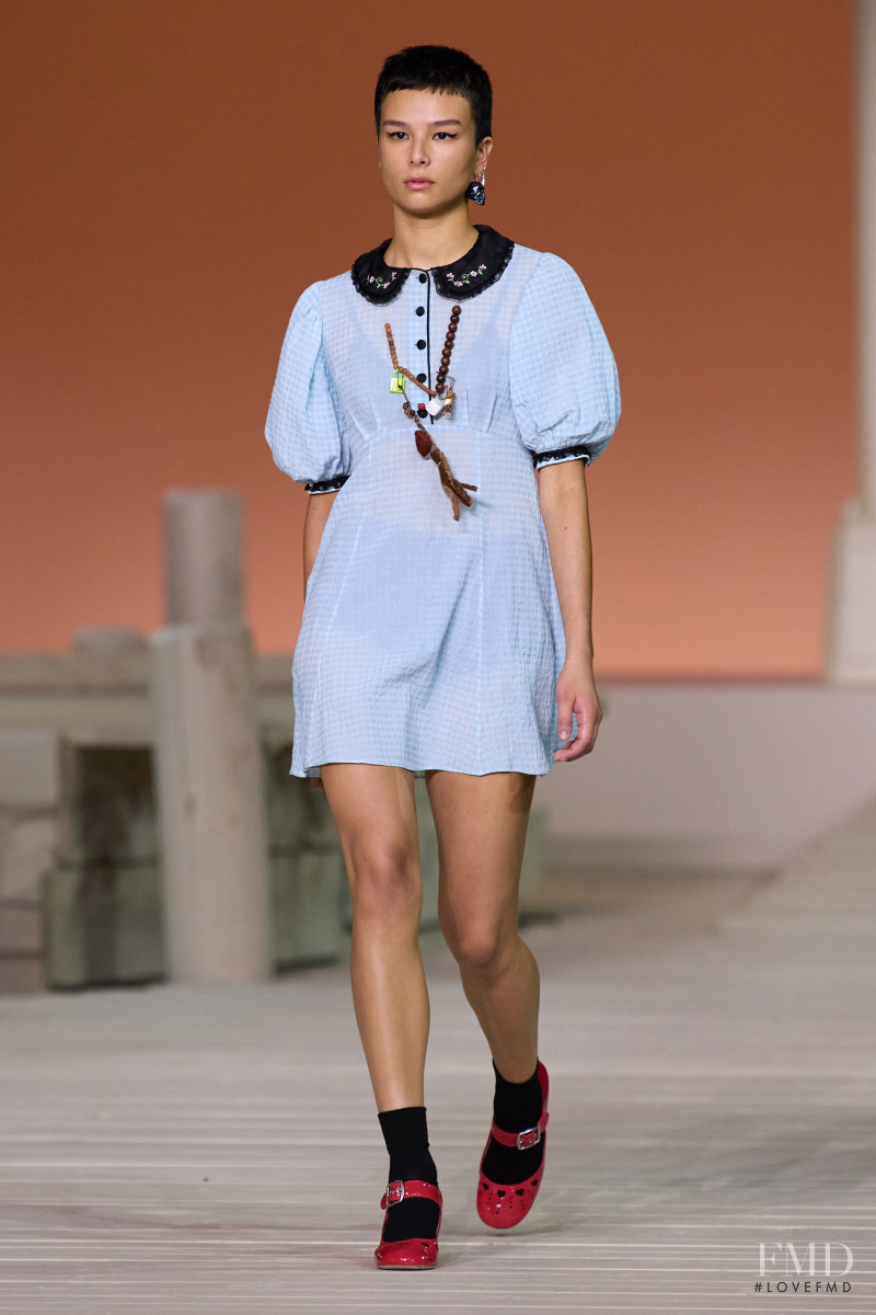 Mia Sato featured in  the Coach fashion show for Spring/Summer 2023