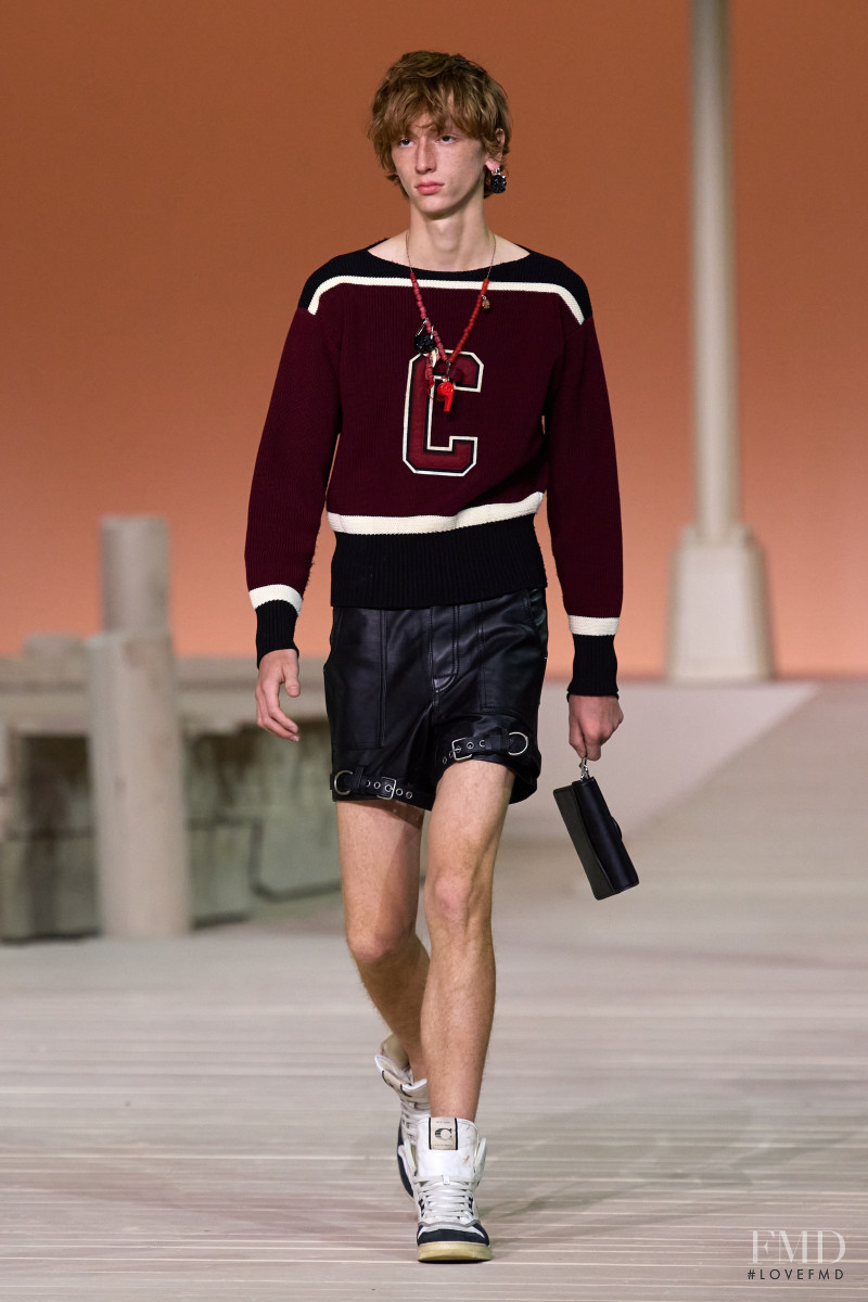 Oscar Fishman featured in  the Coach fashion show for Spring/Summer 2023