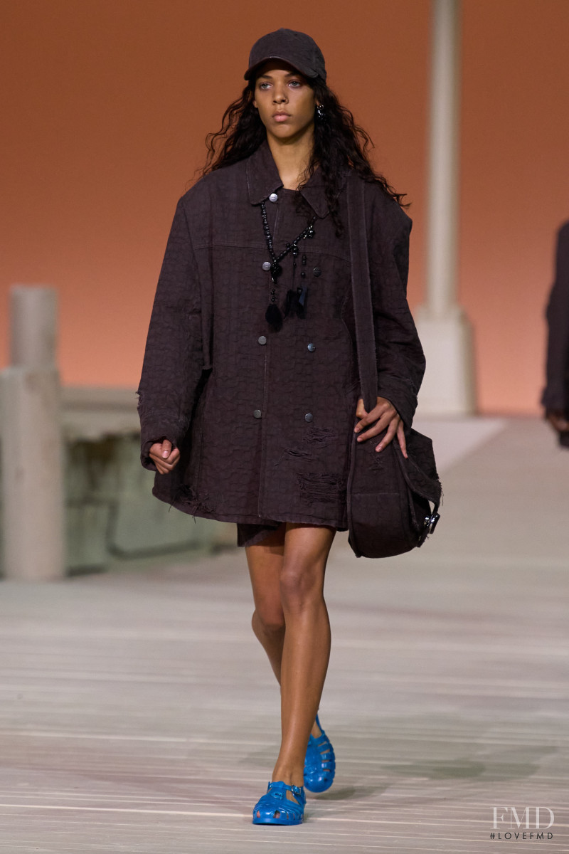 Kayla Dunlap featured in  the Coach fashion show for Spring/Summer 2023