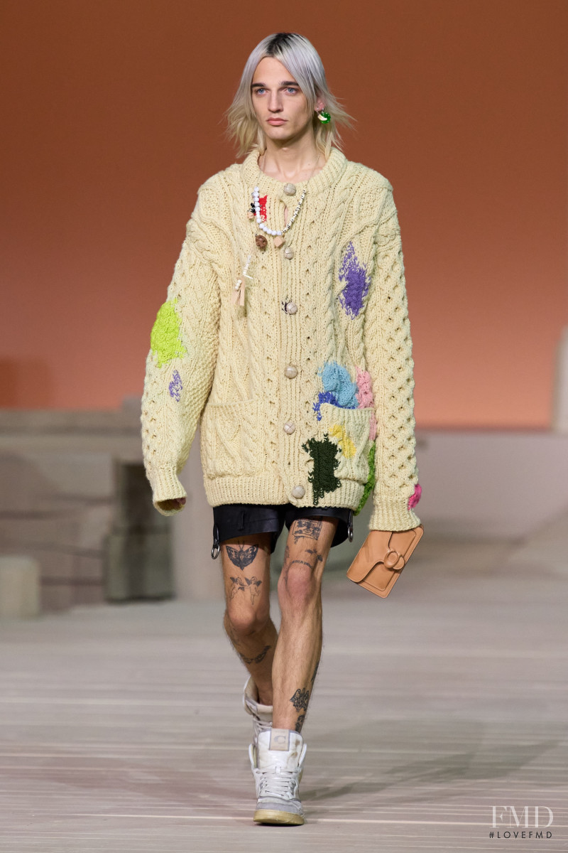 Dylan Handrich featured in  the Coach fashion show for Spring/Summer 2023