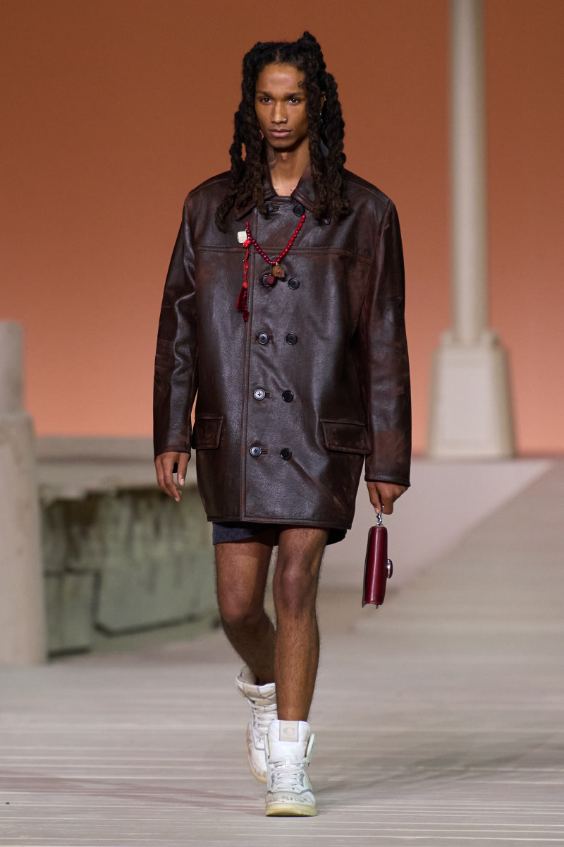 Jalin Johnson featured in  the Coach fashion show for Spring/Summer 2023