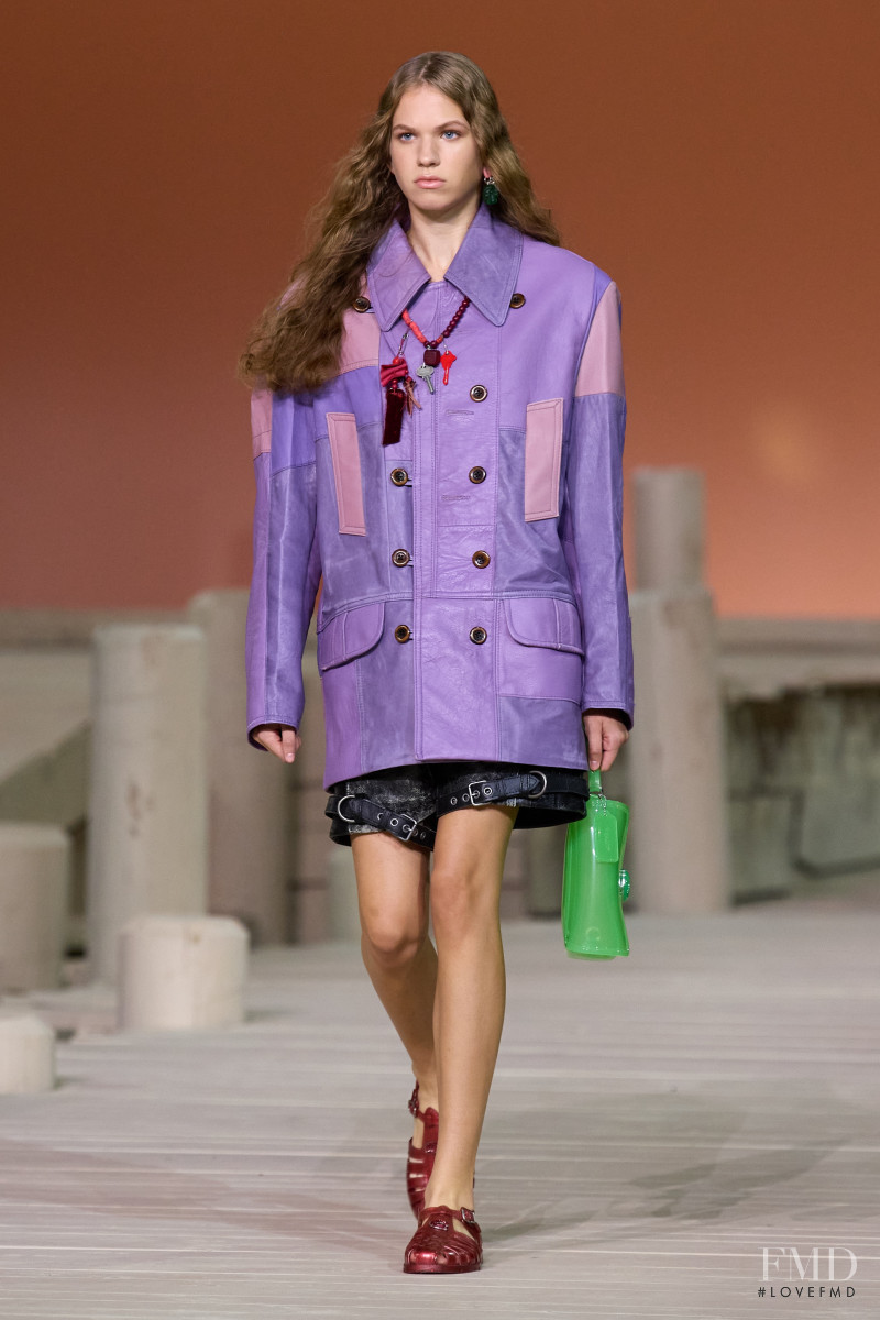 Suze Esval featured in  the Coach fashion show for Spring/Summer 2023