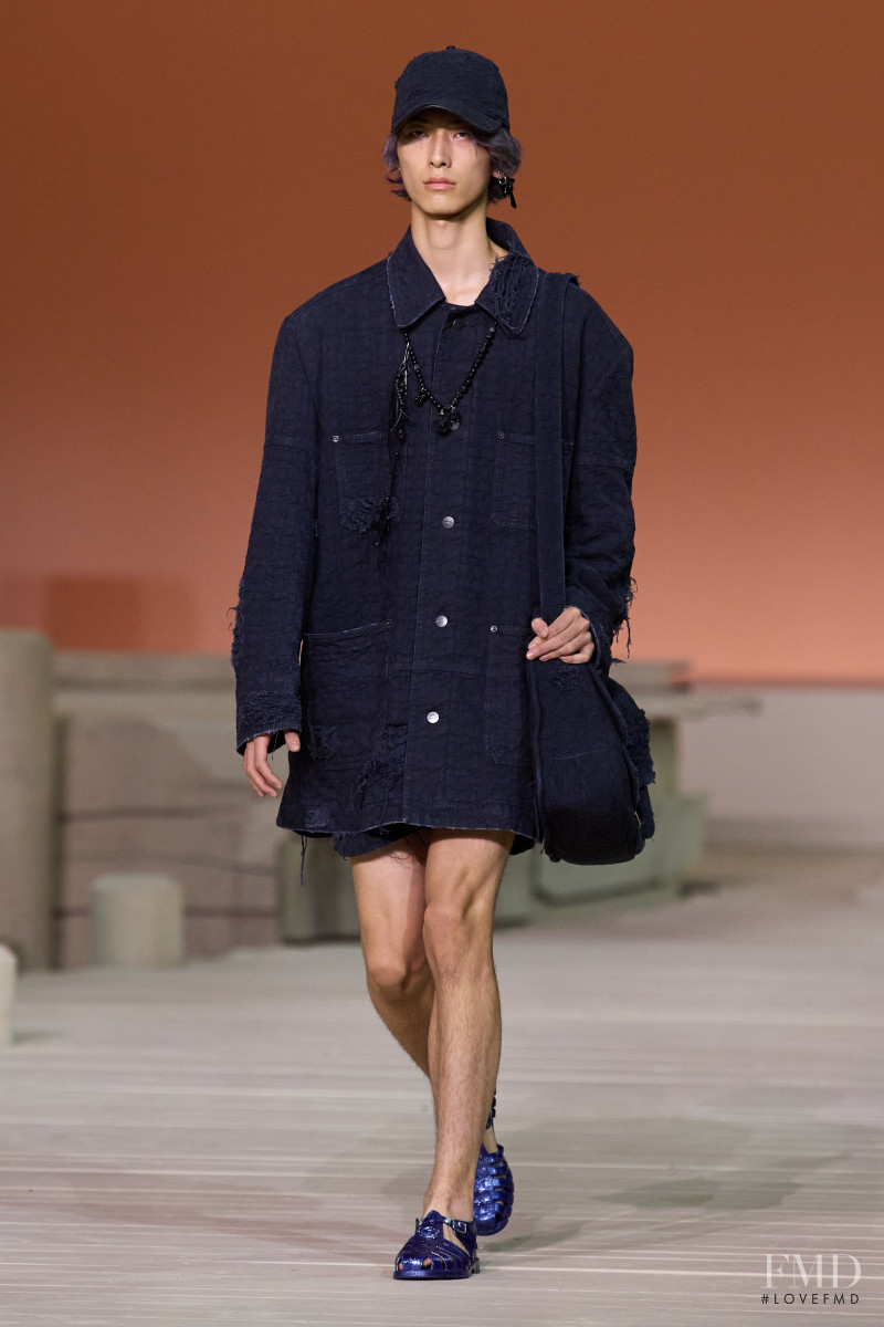 Fuma Maruno featured in  the Coach fashion show for Spring/Summer 2023