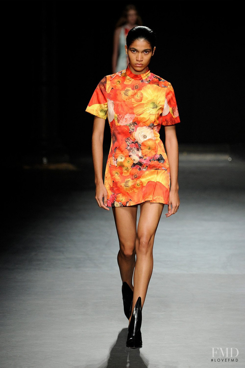 Raynara Negrine featured in  the Christopher Kane fashion show for Spring/Summer 2023