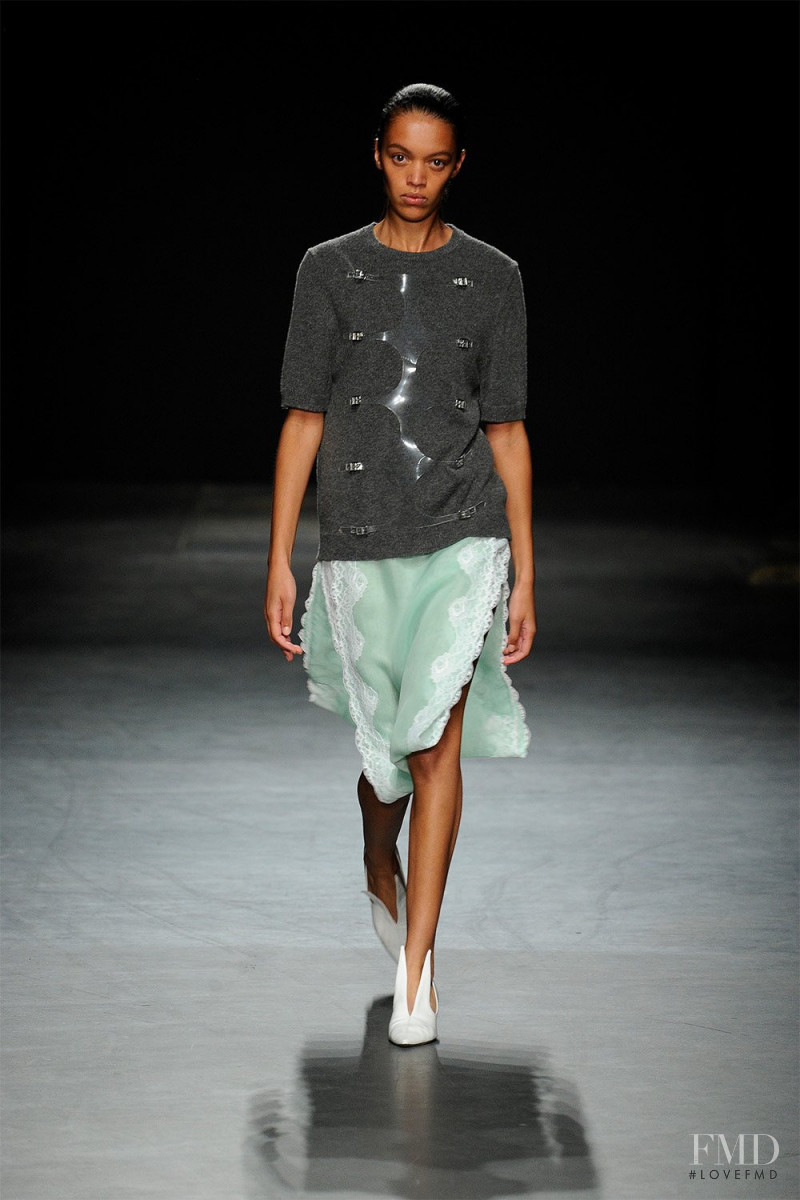 Kukua Williams featured in  the Christopher Kane fashion show for Spring/Summer 2023
