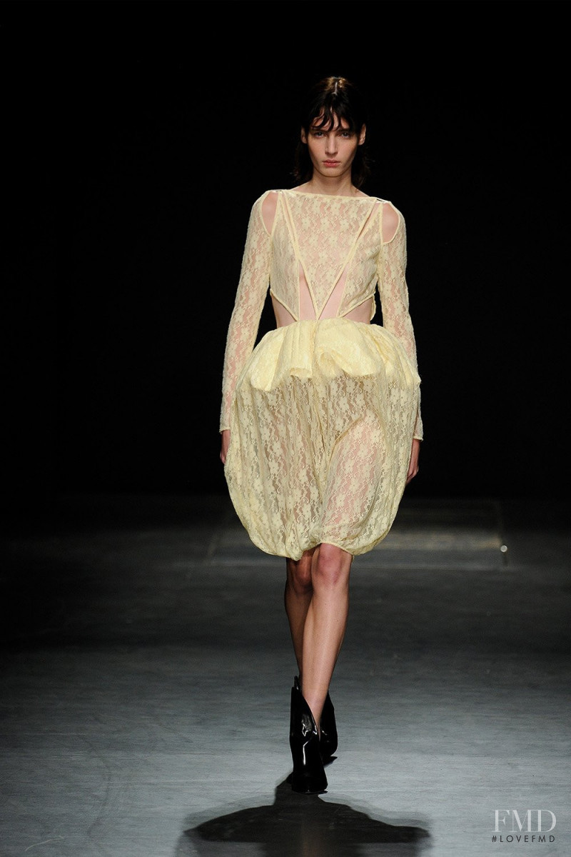 Eleonore Ghiuritan featured in  the Christopher Kane fashion show for Spring/Summer 2023