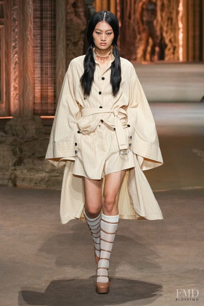 Yilan Hua featured in  the Christian Dior fashion show for Spring/Summer 2023