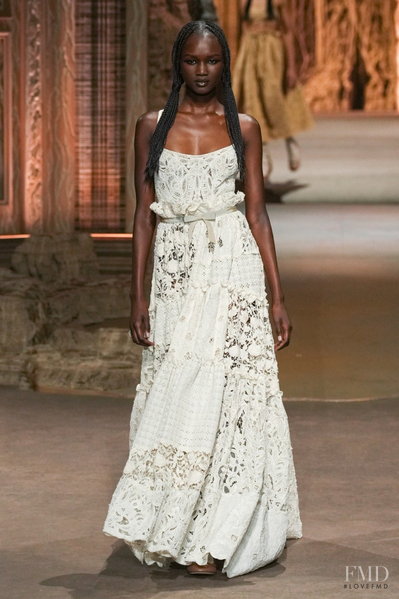 Abeny Nhial featured in  the Christian Dior fashion show for Spring/Summer 2023