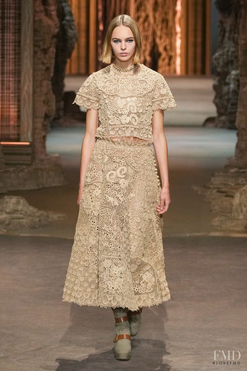 Puck Schrover featured in  the Christian Dior fashion show for Spring/Summer 2023