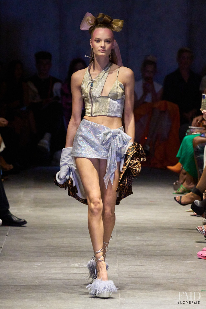 Valou Weemering featured in  the Christian Cowan fashion show for Spring/Summer 2023