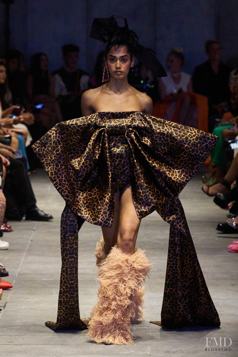 Mahi Kabra featured in  the Christian Cowan fashion show for Spring/Summer 2023