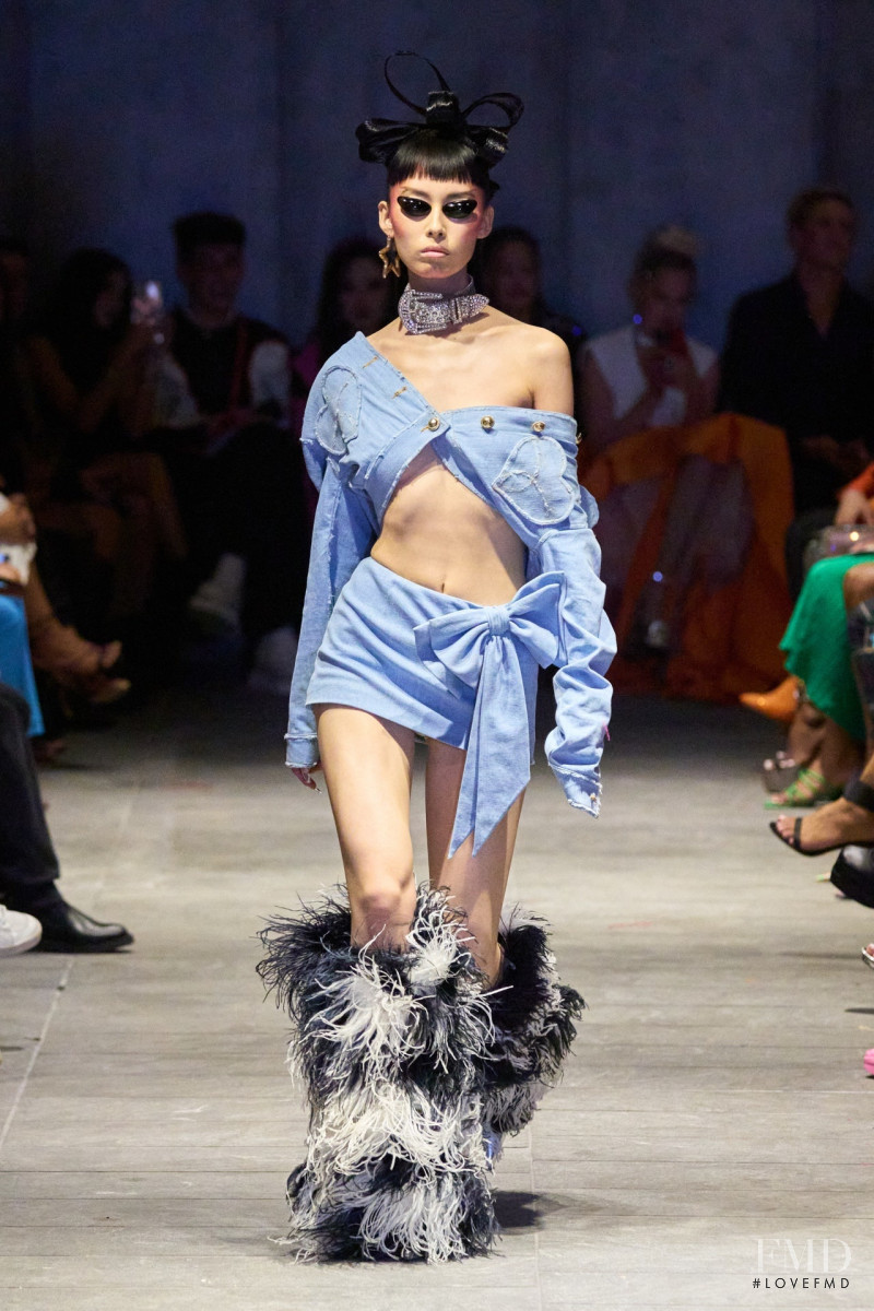 Bao Ziyi featured in  the Christian Cowan fashion show for Spring/Summer 2023
