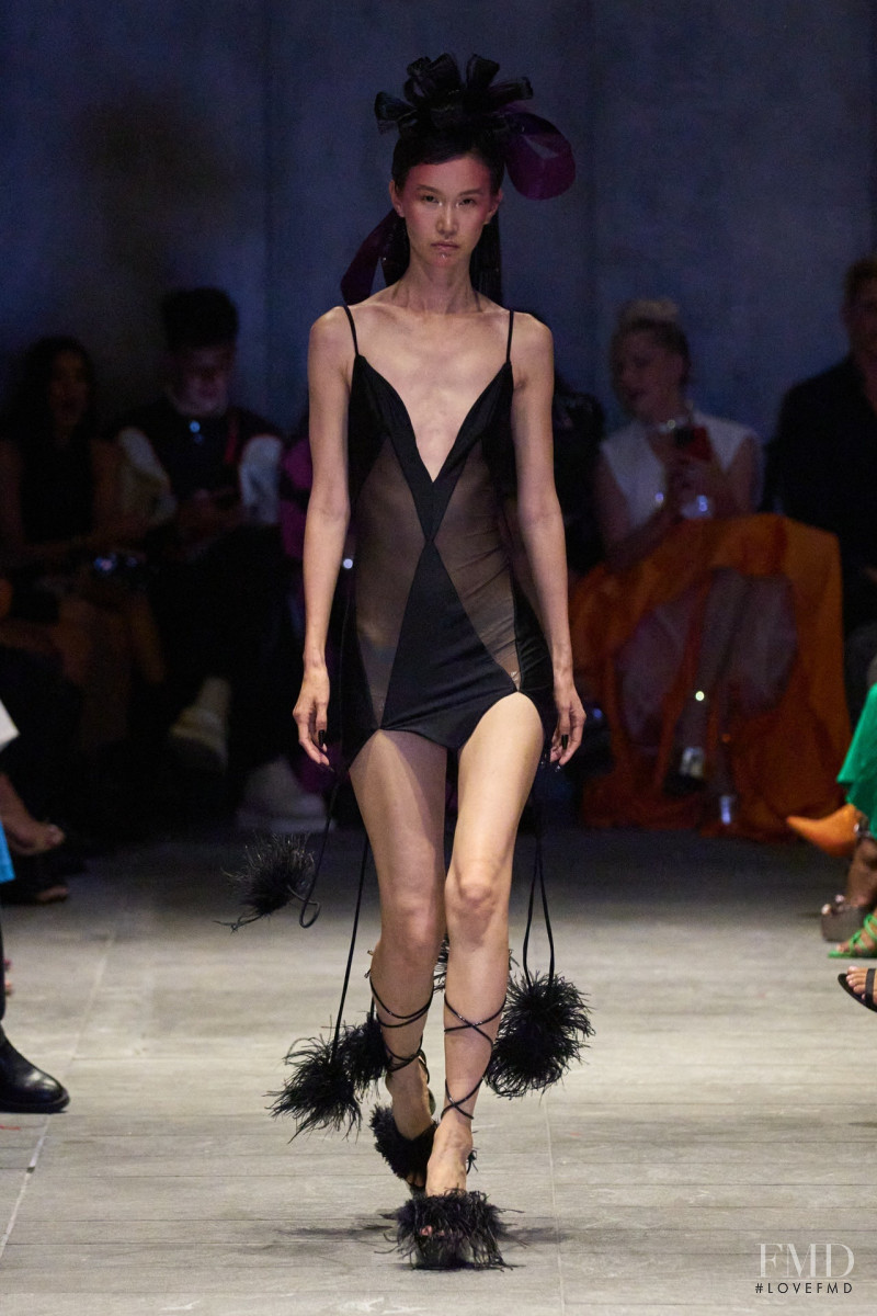 Xi Chen featured in  the Christian Cowan fashion show for Spring/Summer 2023