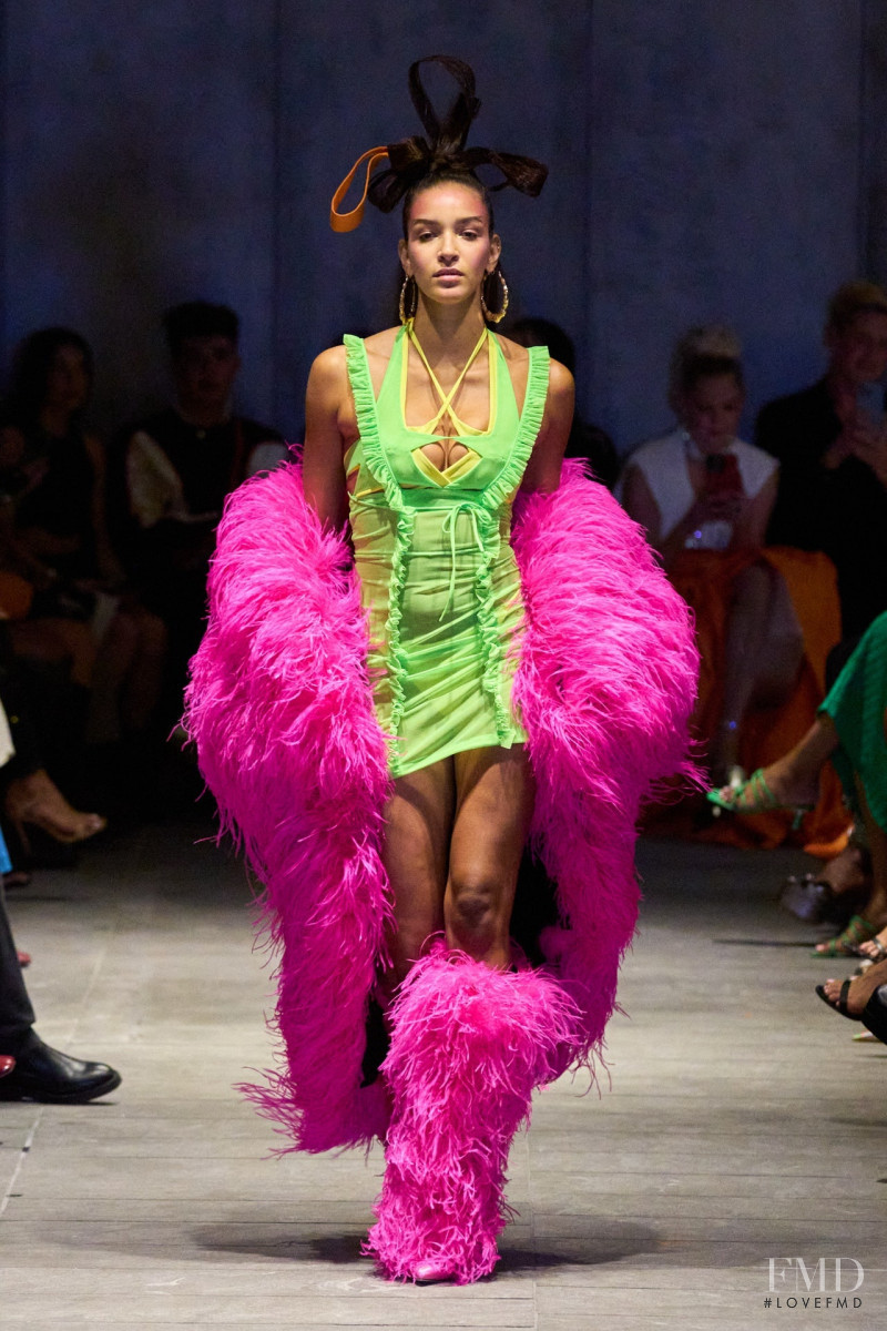 Mariah Castro featured in  the Christian Cowan fashion show for Spring/Summer 2023