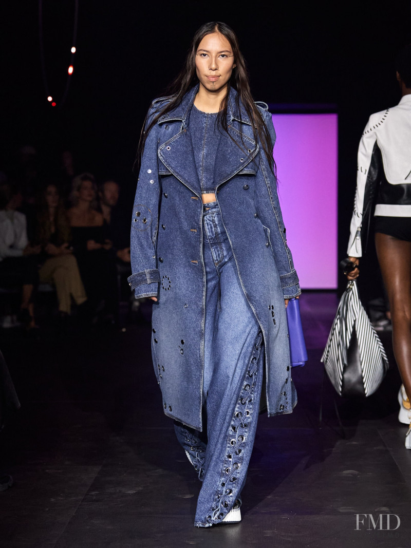 Quannah Rose Chasinghorse-Potts featured in  the Chloe fashion show for Spring/Summer 2023