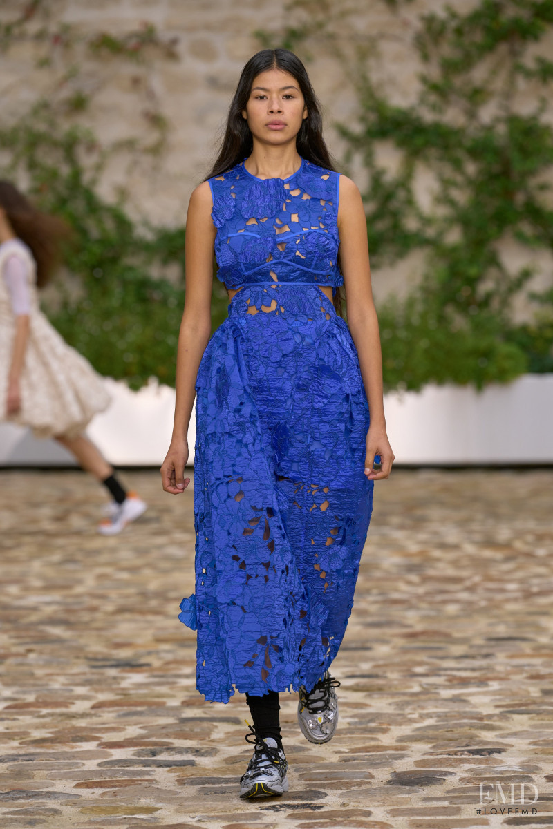 Andi Venegas featured in  the Cecilie Bahnsen fashion show for Spring/Summer 2023