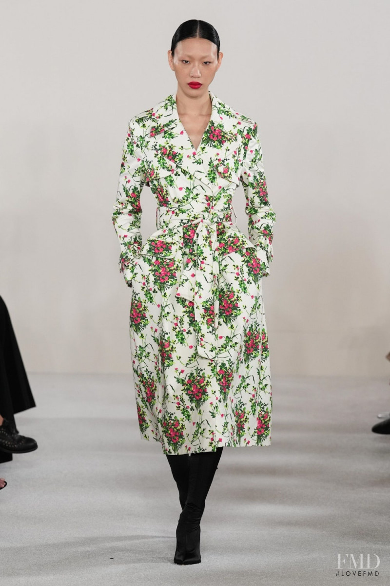 So Ra Choi featured in  the Carolina Herrera fashion show for Spring/Summer 2023