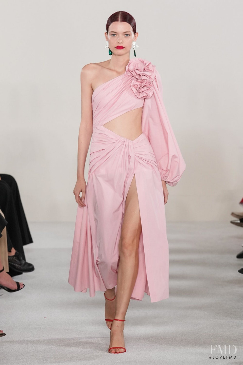 Louise Robert featured in  the Carolina Herrera fashion show for Spring/Summer 2023