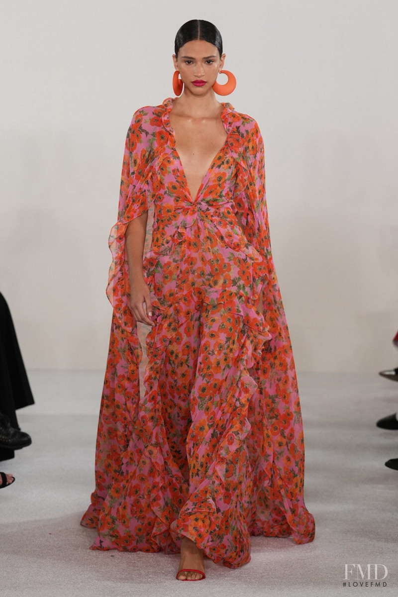Catarina Guedes featured in  the Carolina Herrera fashion show for Spring/Summer 2023