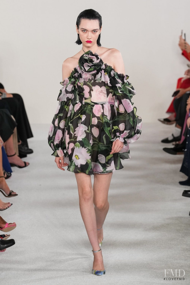 Sofia Steinberg featured in  the Carolina Herrera fashion show for Spring/Summer 2023