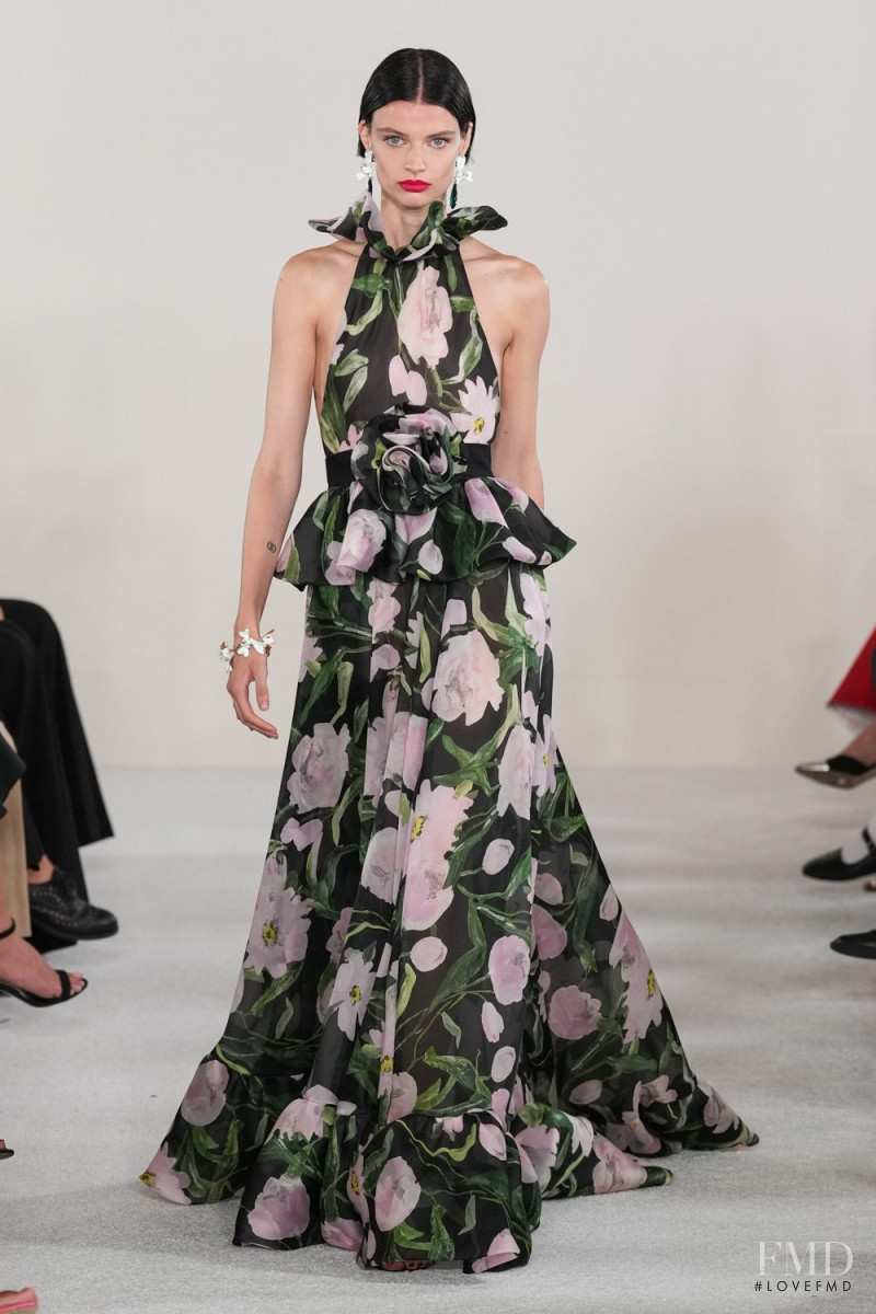 Mila van Eeten featured in  the Carolina Herrera fashion show for Spring/Summer 2023
