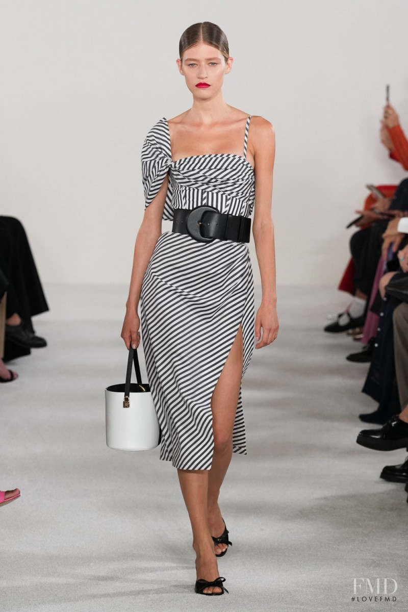 Mariam de Vinzelle featured in  the Carolina Herrera fashion show for Spring/Summer 2023