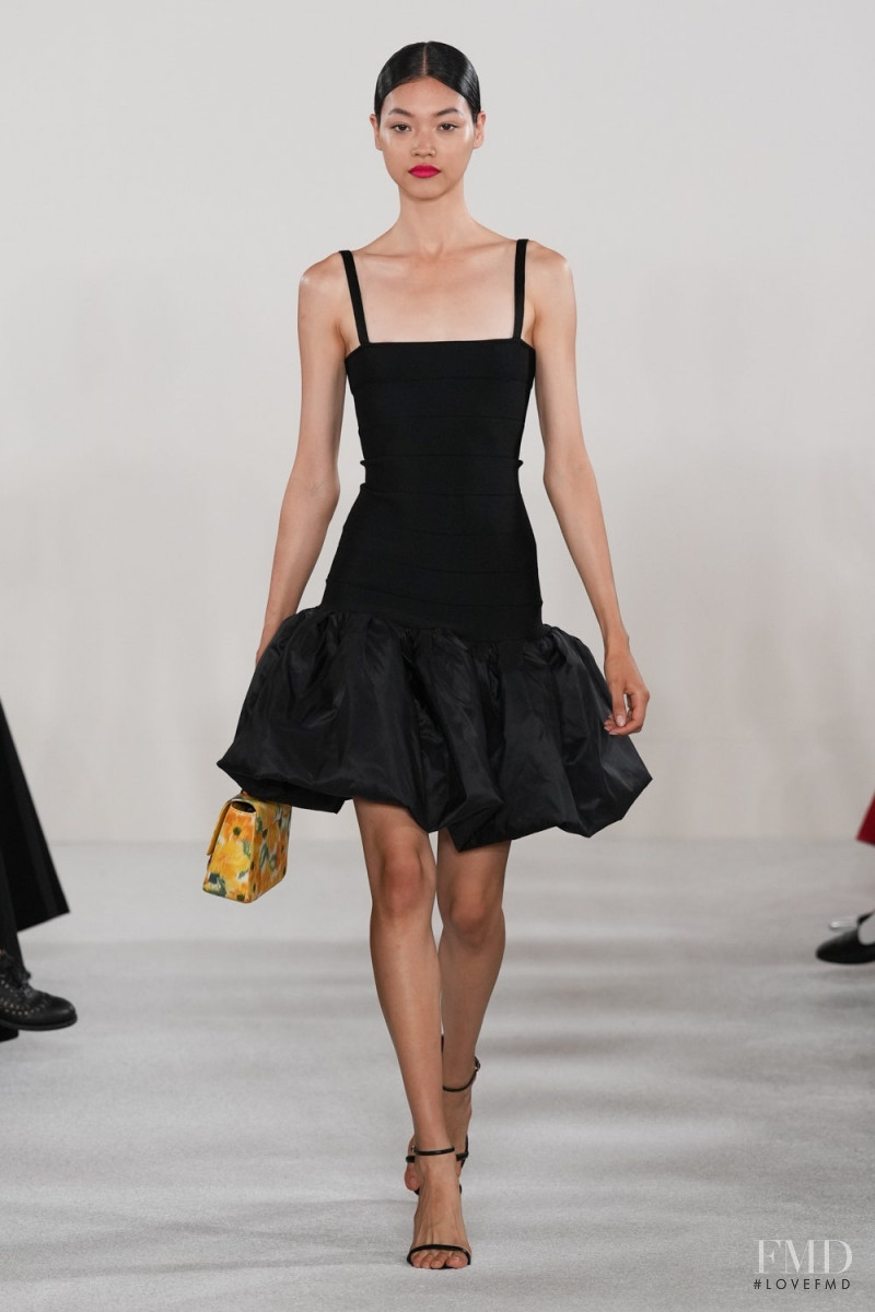 Mika Schneider featured in  the Carolina Herrera fashion show for Spring/Summer 2023