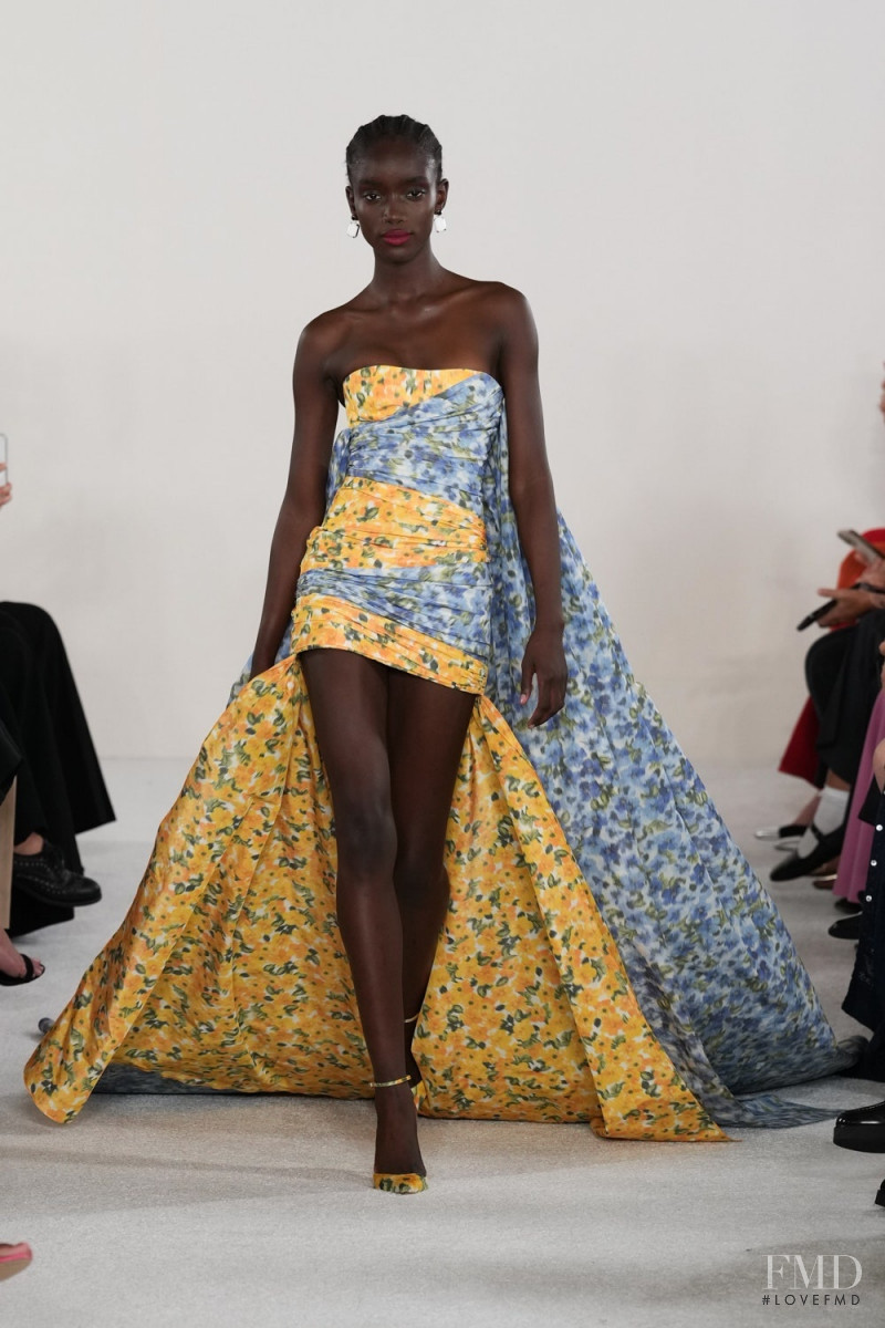 Maty Fall Diba featured in  the Carolina Herrera fashion show for Spring/Summer 2023